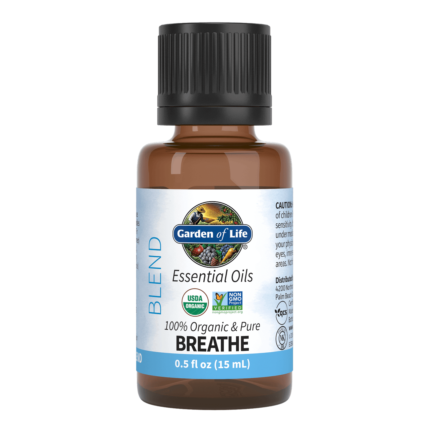 Garden of Life Organic Essential Oil Blend - Breathe - 15ml