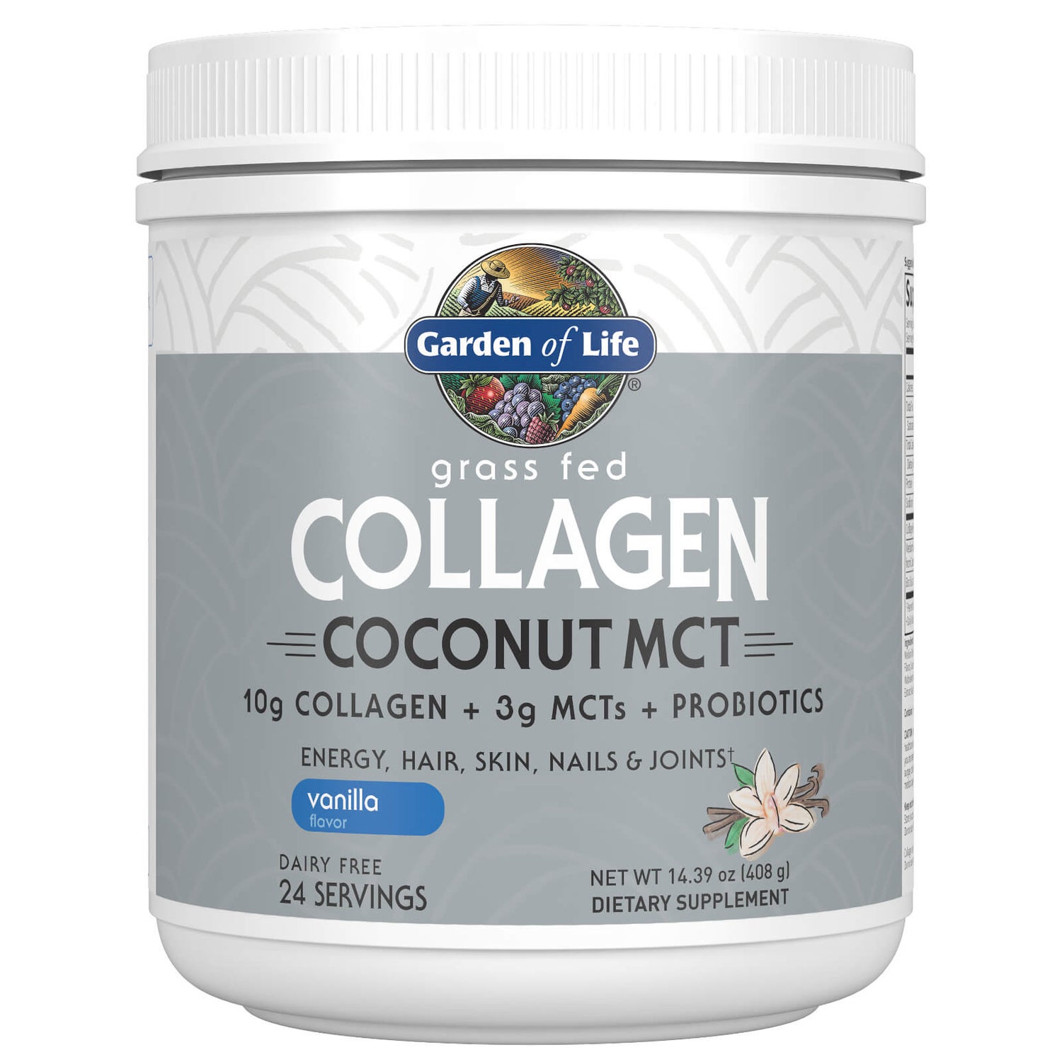 Collagen Coconut MCT 膠原蛋白椰子 MCT－香草－408公克