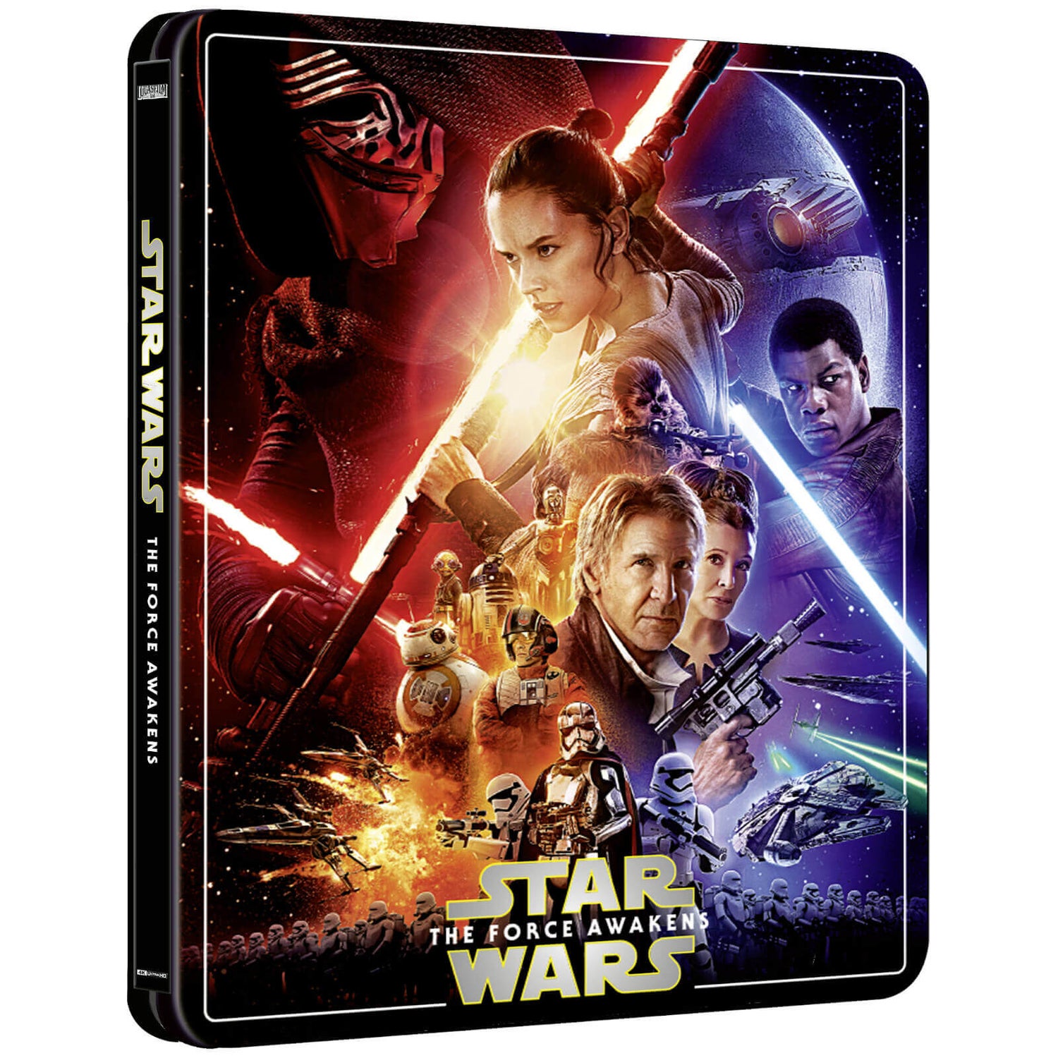 Star Wars Episode Vii The Force Awakens Zavvi Exclusive 4k Ultra Hd Steelbook 3 Disc Edition Includes Blu Ray Blu Ray Zavvi Us From the opening title crawl to the final frame, star wars: star wars episode vii the force awakens zavvi exclusive 4k ultra hd steelbook 3 disc edition includes blu ray