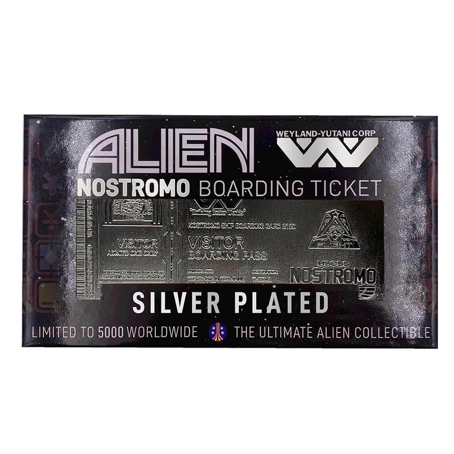 Alien Silver Plated Limited Edition Nostromo Boarding Ticket