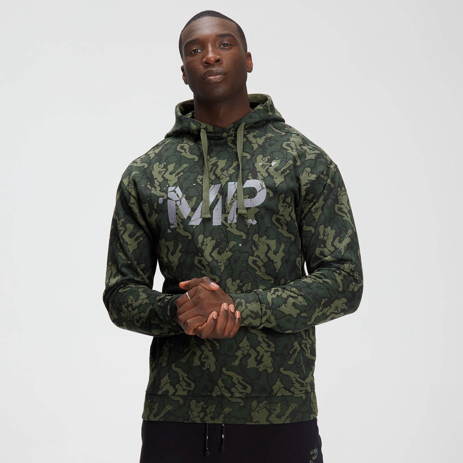 MP Herren Adapt Camo Hoodie – Green Camo