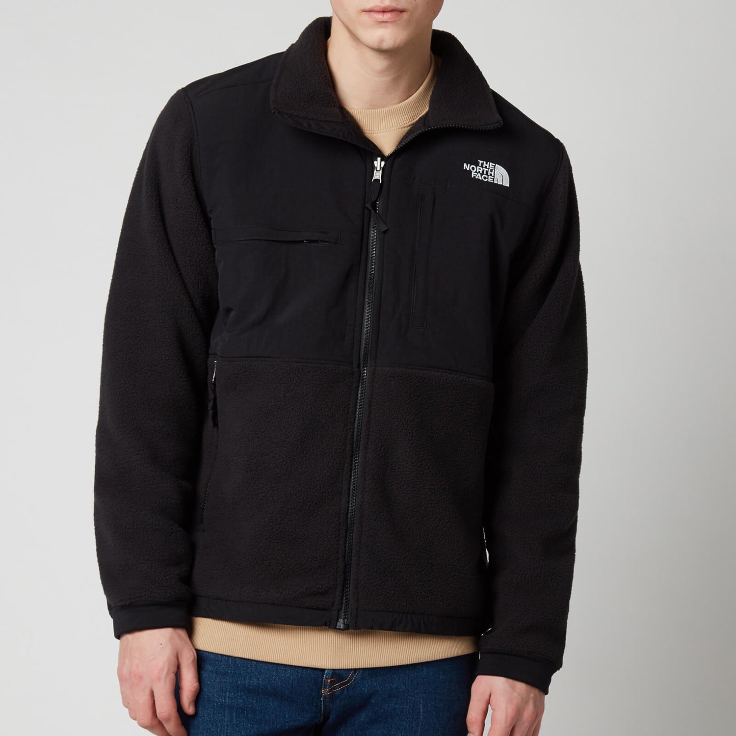 north face men's denali jacket black