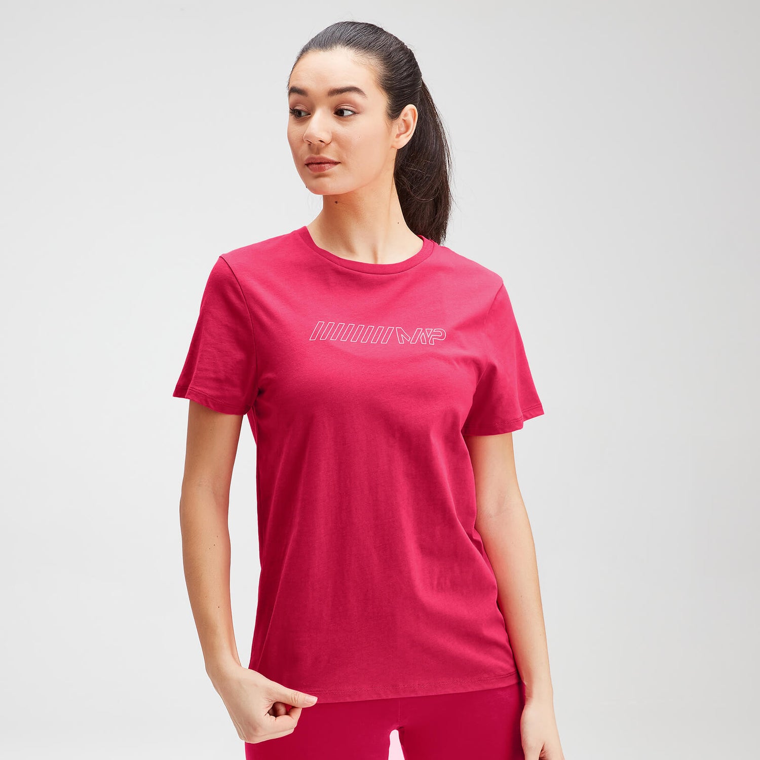 MP Women's Outline Graphic T-Shirt - Virtual Pink - XXS
