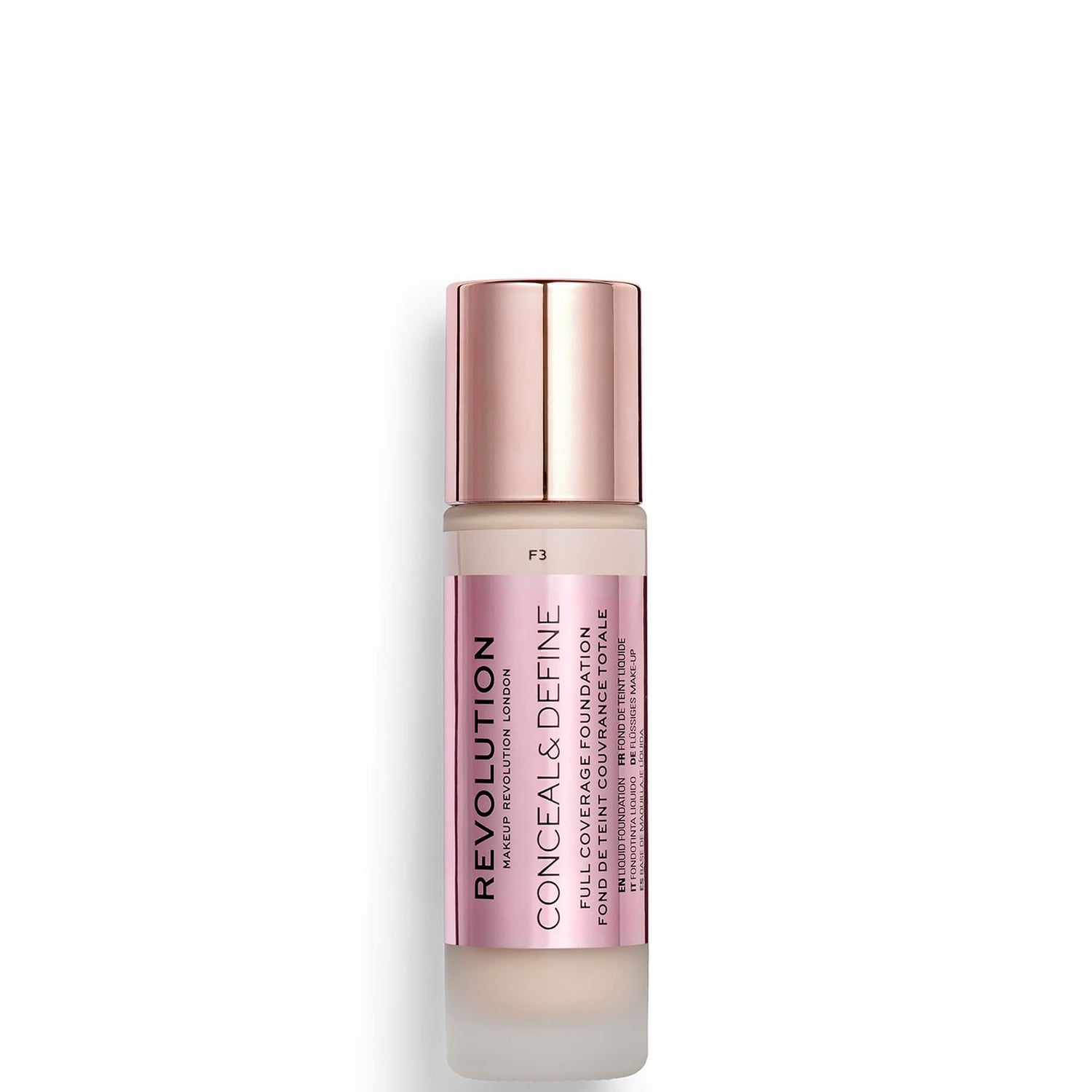 Revolution Conceal & Define Foundation (ulike nyanser)