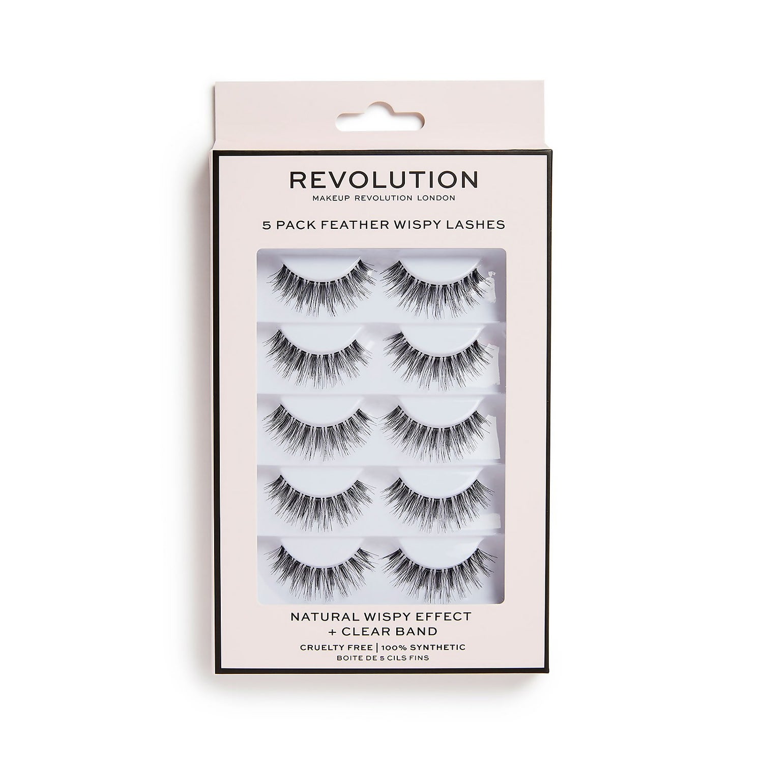 Makeup Revolution 5 Pack Feather Wispy Lashes