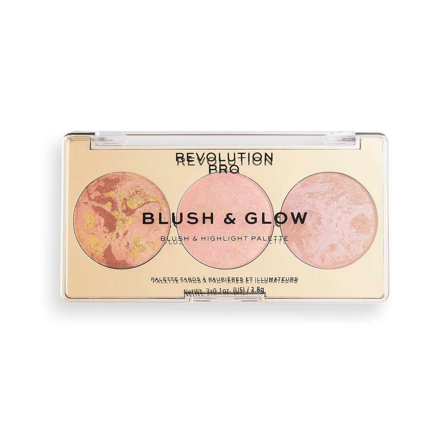 Revolution Pro Blush & Glow Palette - Peach Glow 2.8g