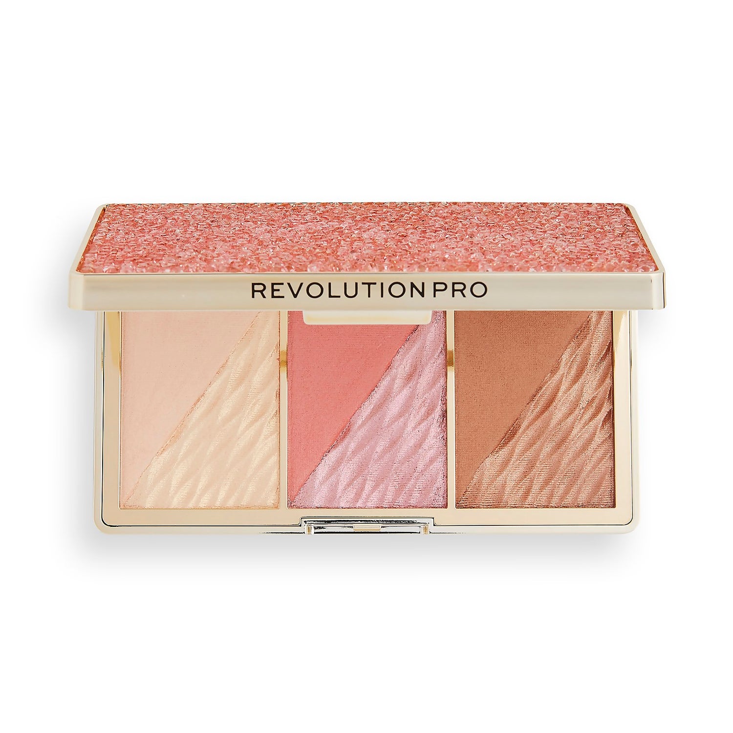 Revolution Pro Crystal Luxe Face Palette - Rose Fresco