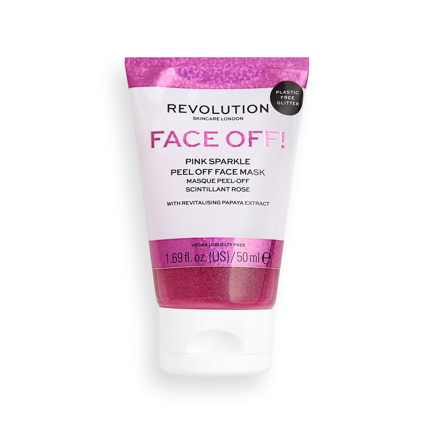 Revolution Skincare Pink Glitter Face Off Mask