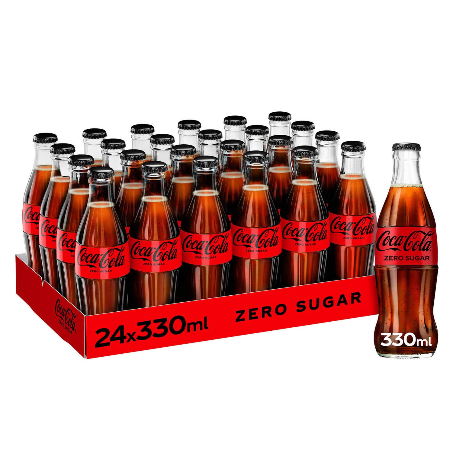 Sprite No Sugar 330ml Glass Bottle (24 Pack)