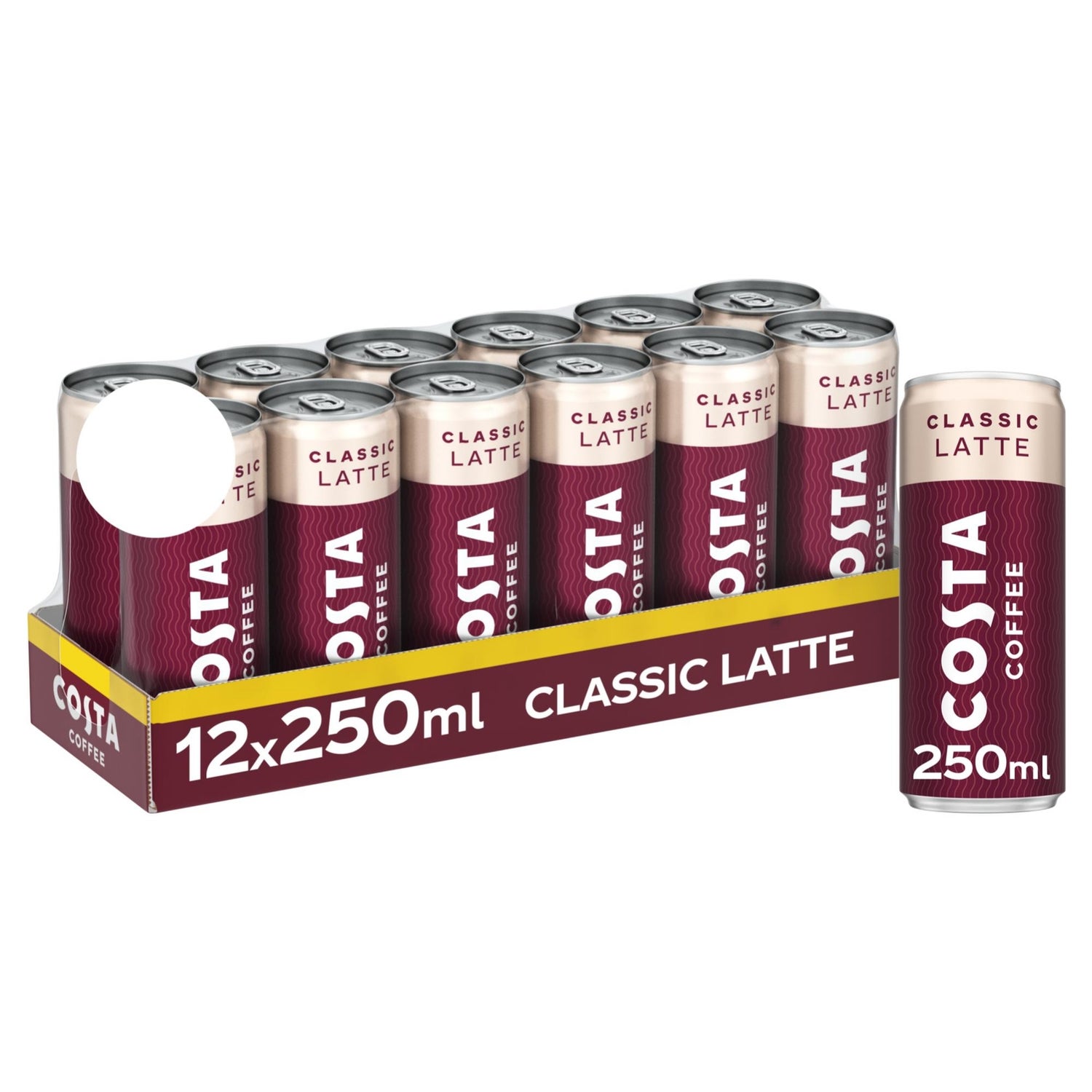 Costa Coffee Classic Latte Iced Coffee 12 x 250ml