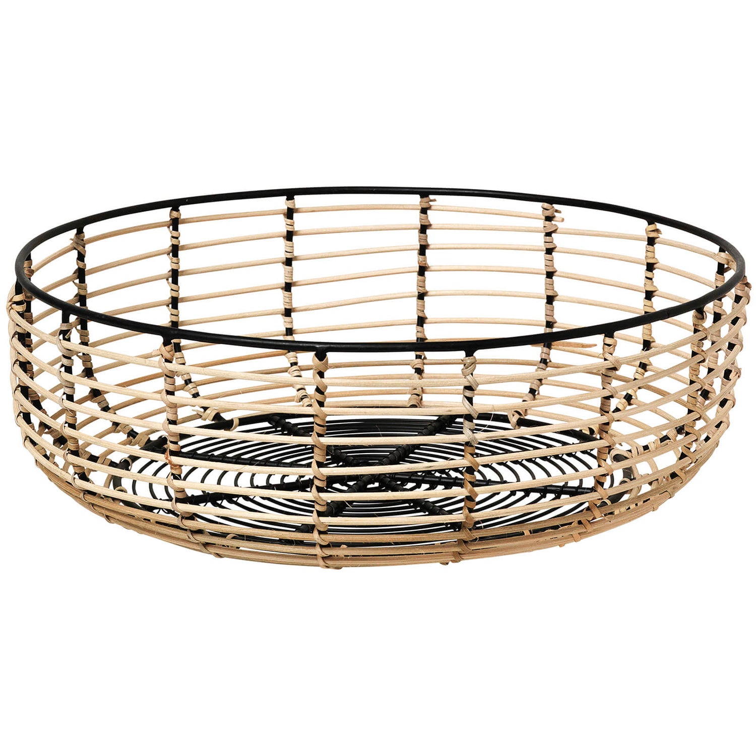 Broste Copenhagen Iron & Cane Basket - Medium