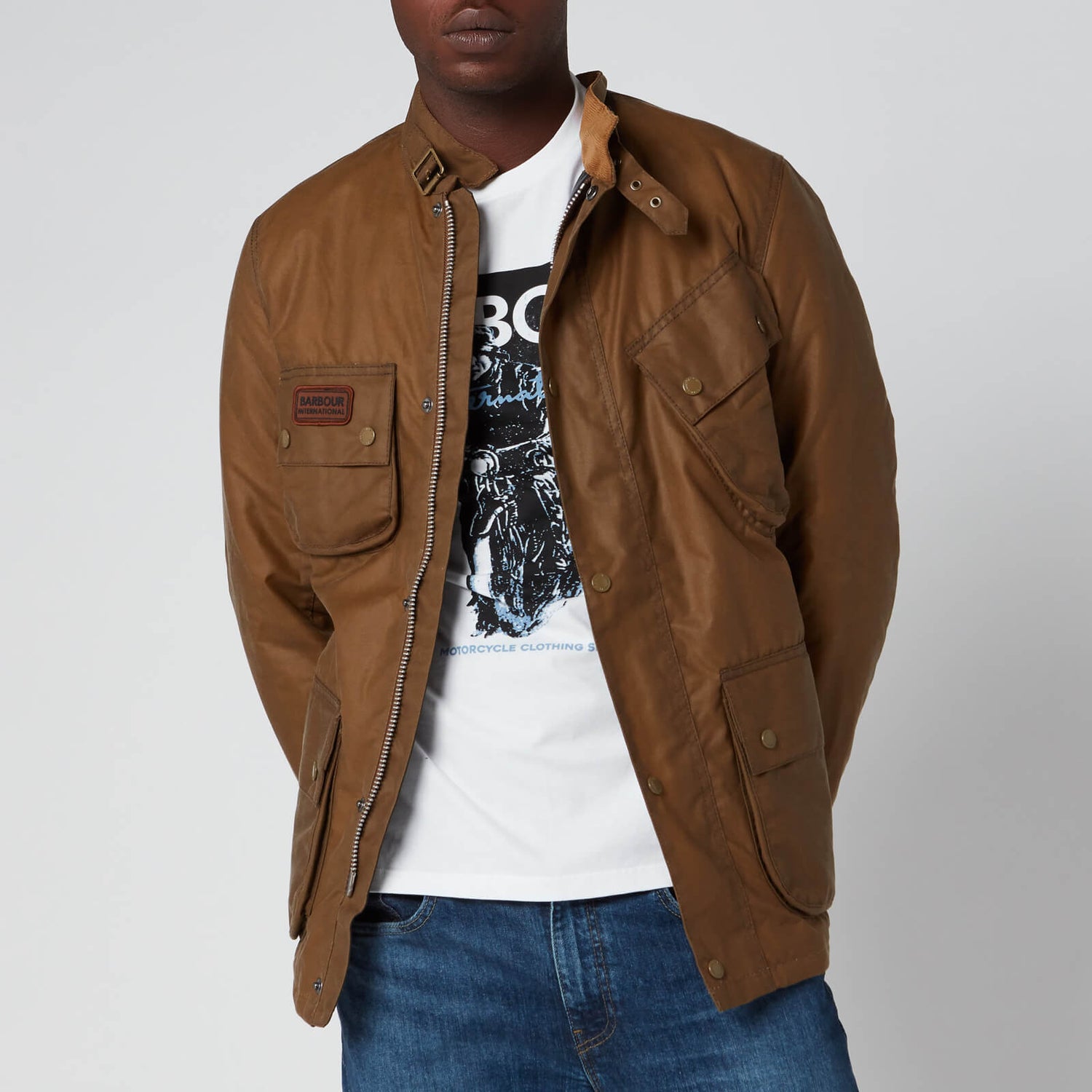 Slim international best sale waxed jacket
