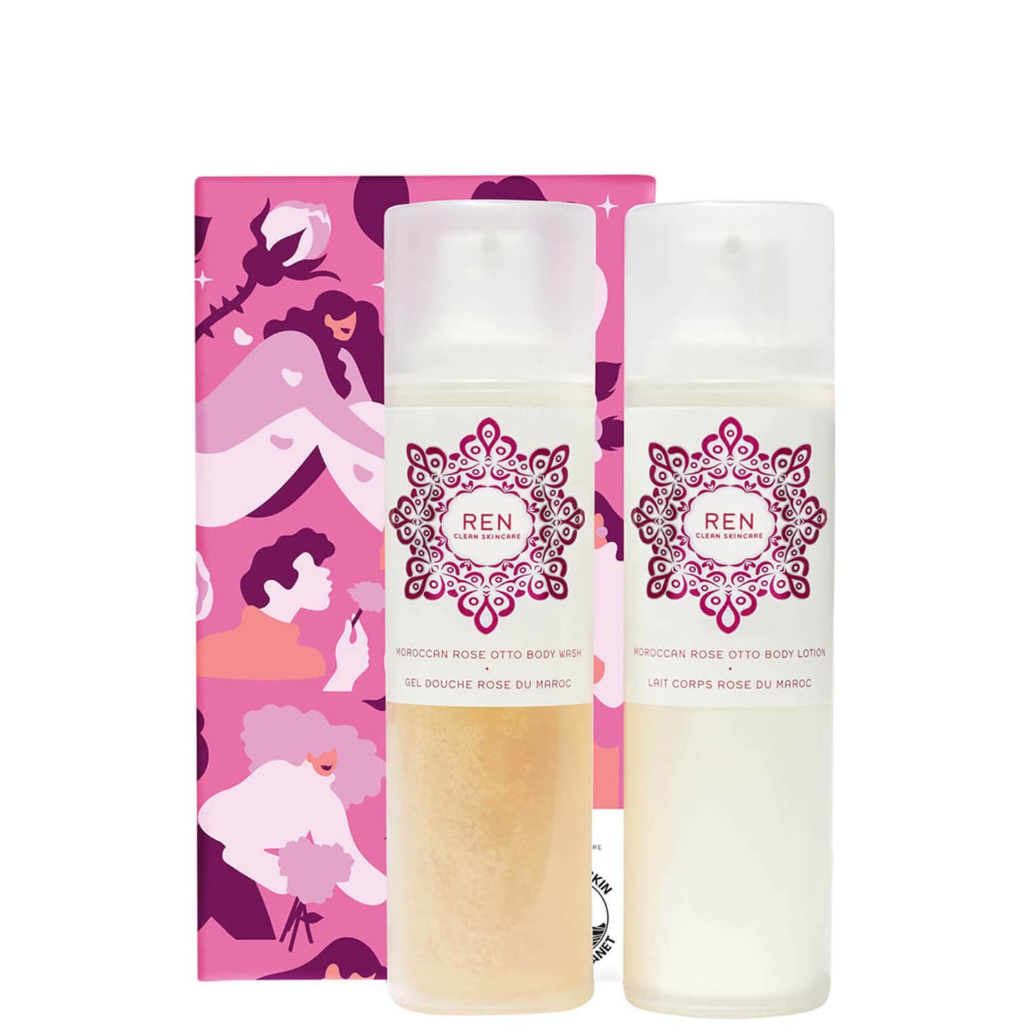 REN Clean Skincare Body Bliss Rose Duo (Worth £50.00)