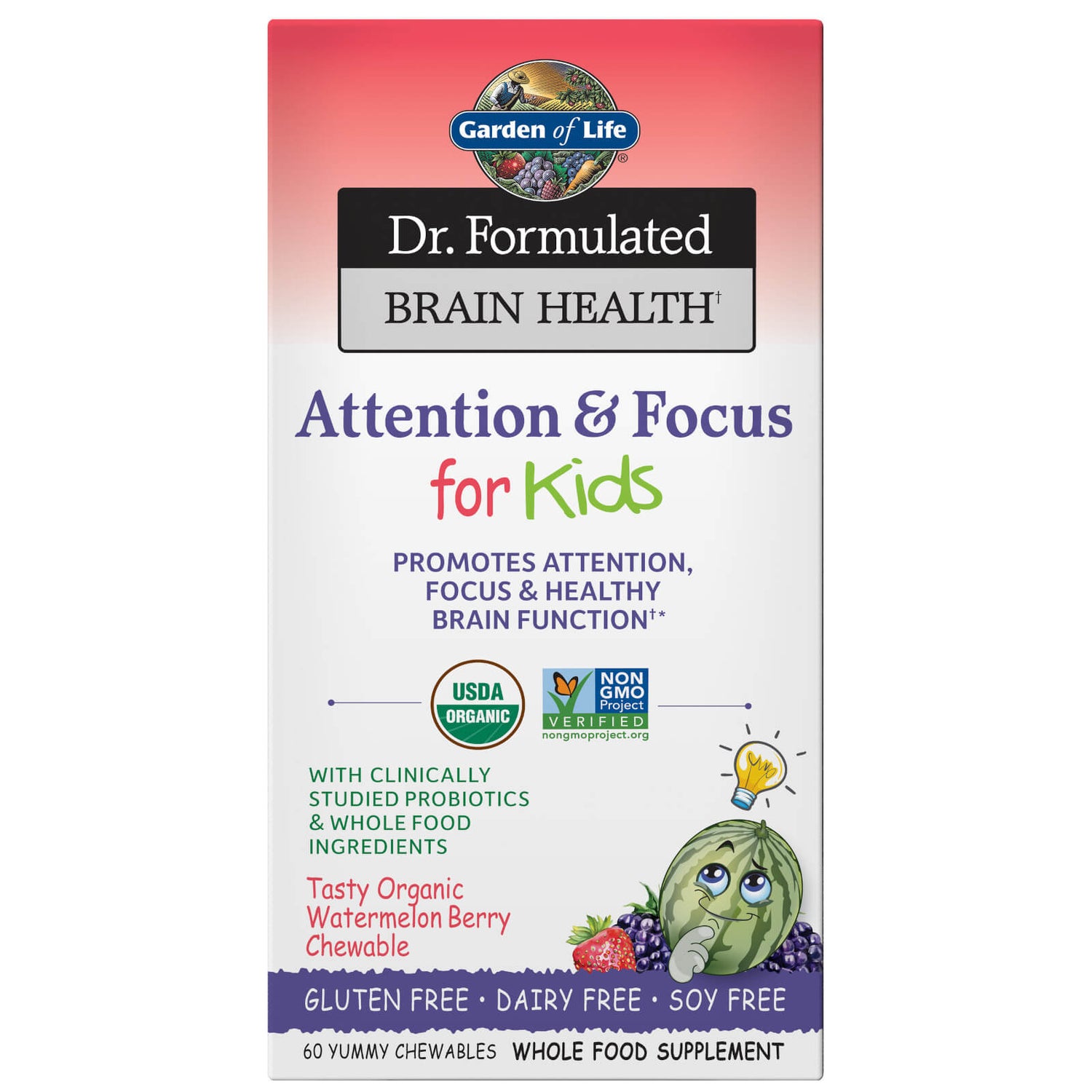 Dr. Formulated Gehirngesundheit Aufmerksamkeit/Konzentration Kinder 60ct Kautabletten