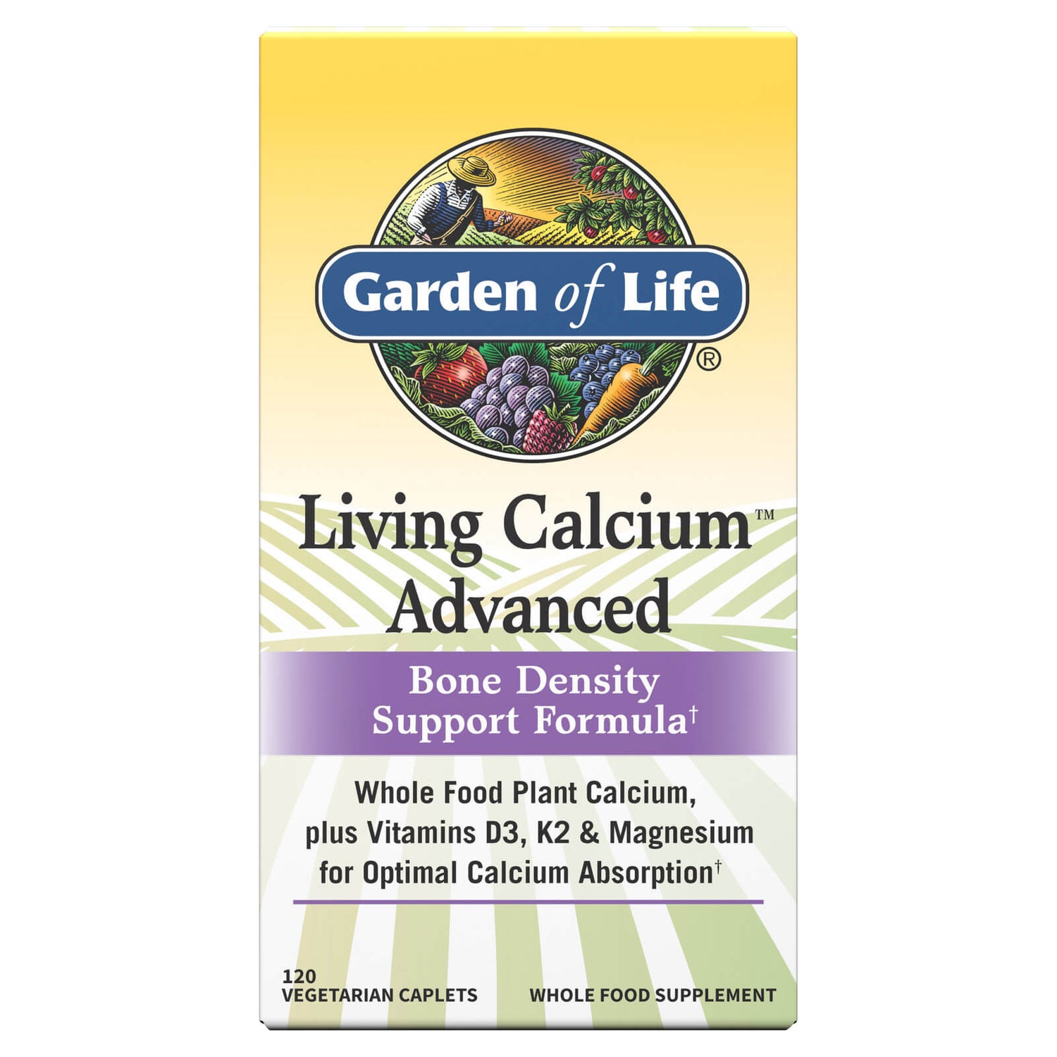 Garden of Life Living Calcium Advanced - 120 Tablets