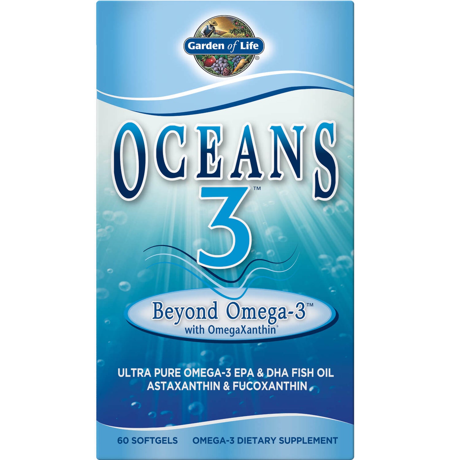 Garden of Life Oceans 3 Beyond Omega - 3 - 60 Softgels