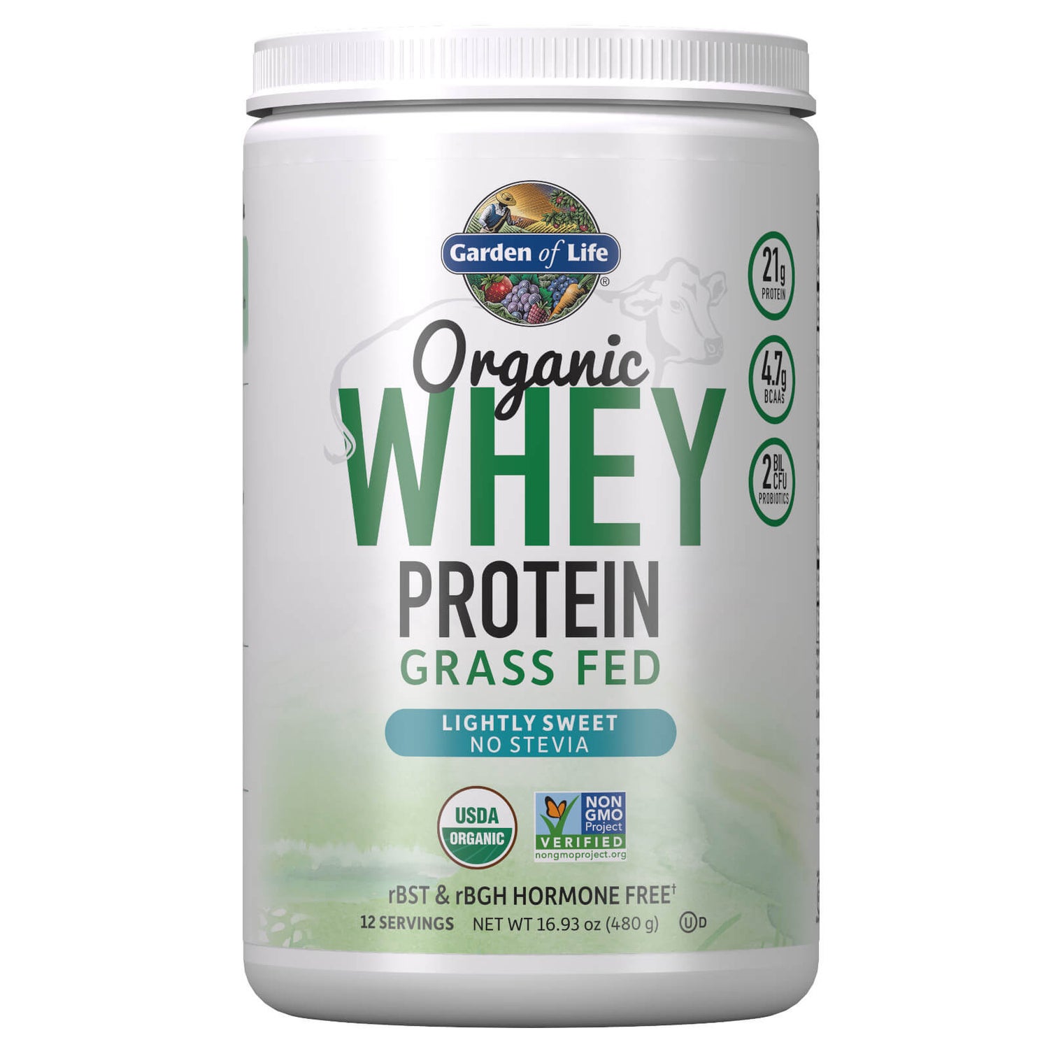 Organic Grasgefüttertes Whey Protein - Leicht Süß - 393.5g