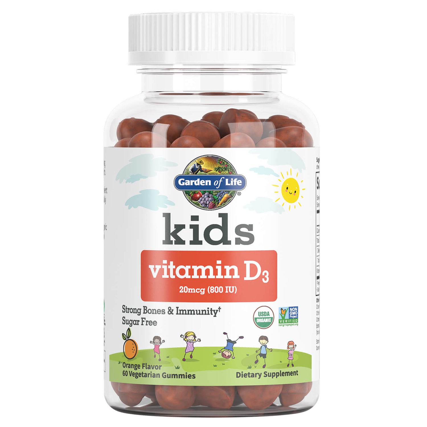 Vitamina D3 bambini 20 mcg (800 UI) - arancia - 60 CARAMELLE GOMMOSE