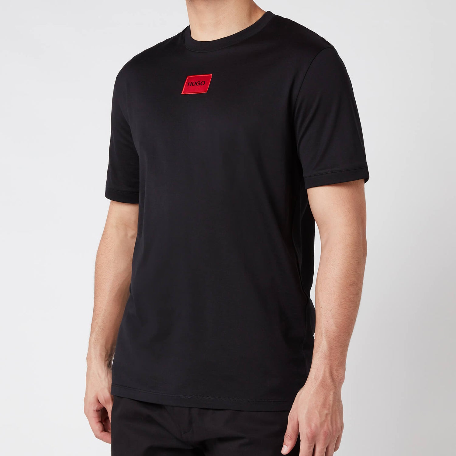 HUGO Men's Diragolino Box Logo T-Shirt - Black