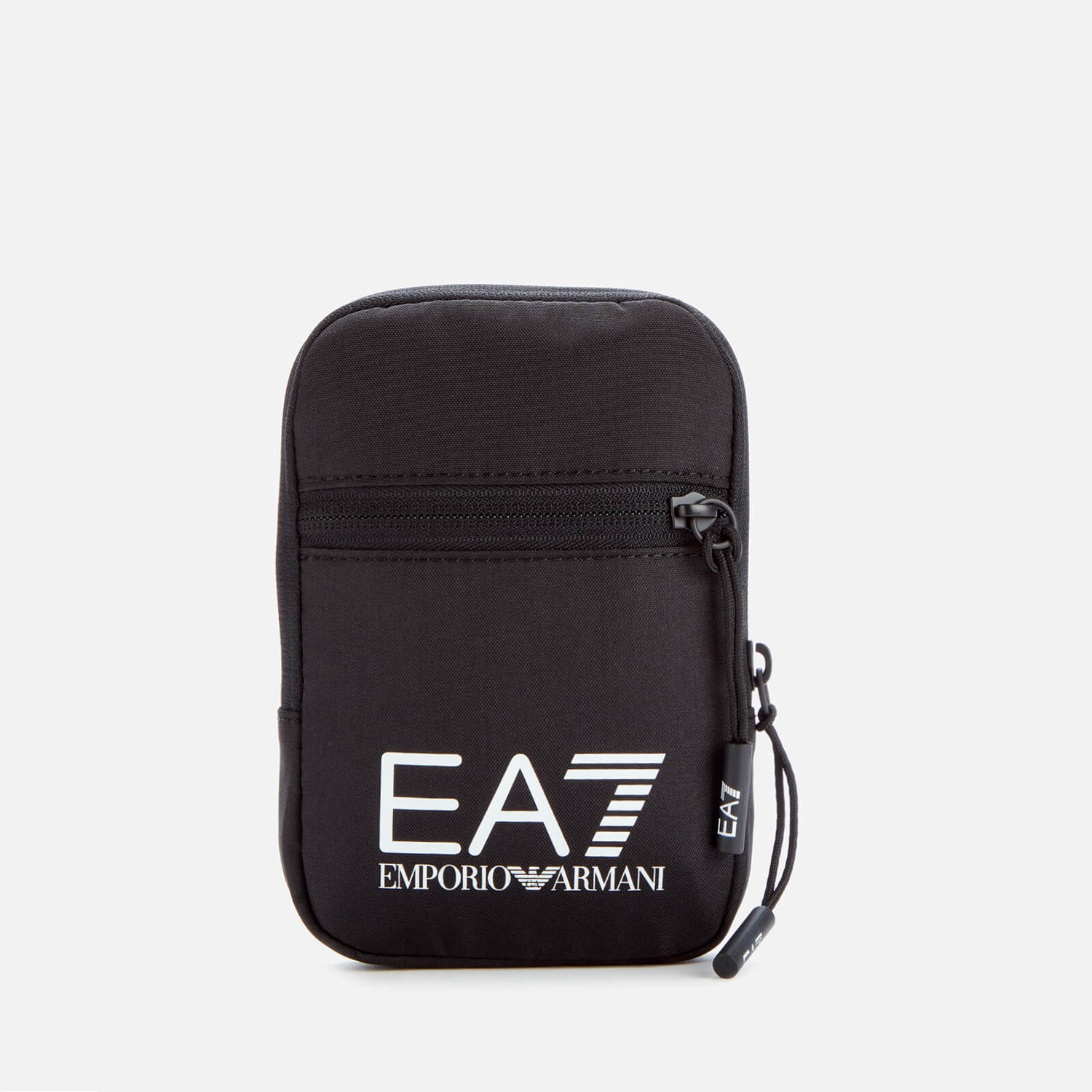 EA7 Men's Contrast Logo Crossbody Bag - Black/White