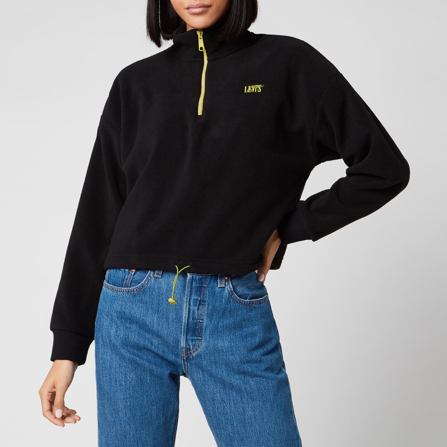 Levi s Women s Trekker Quarter Zip Fleece Caviar TheHut