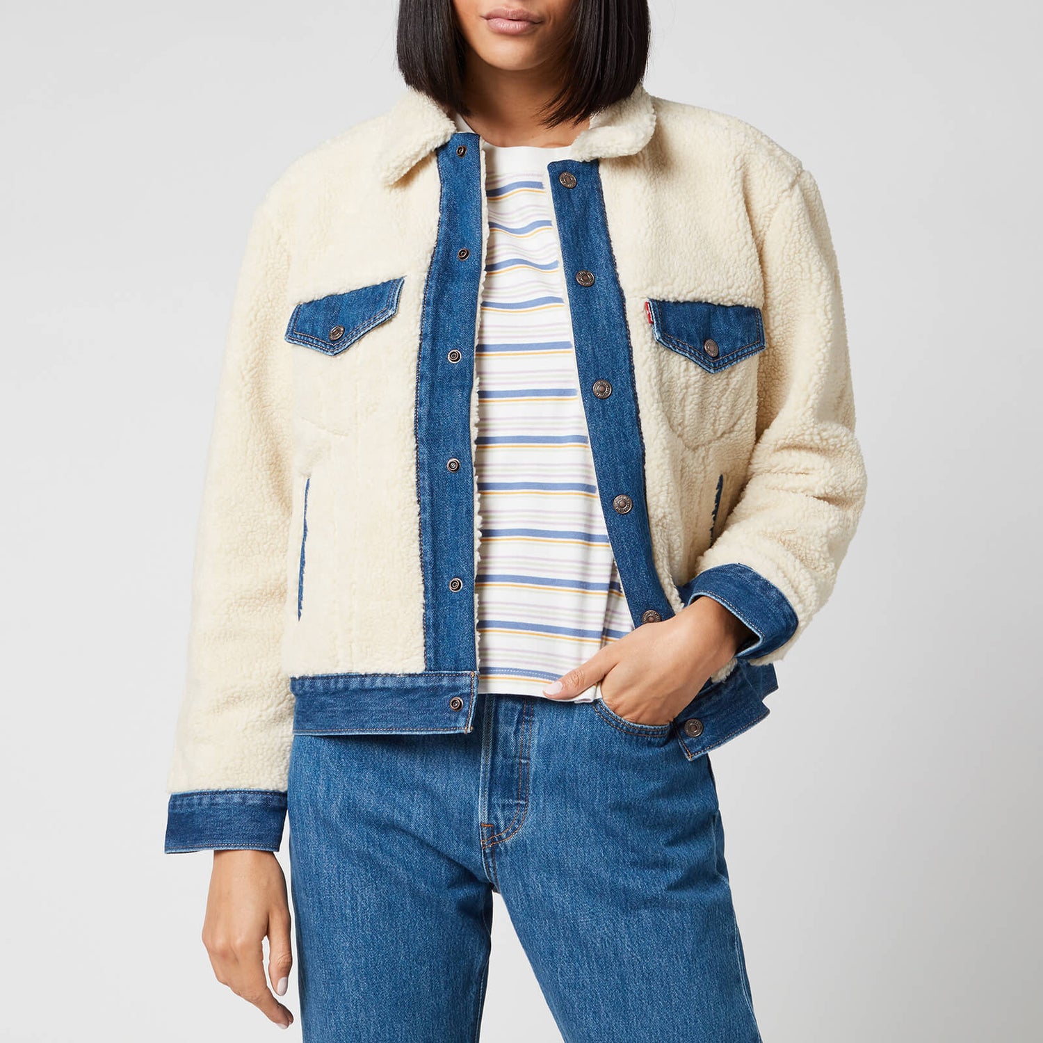 Sheep top denim jacket