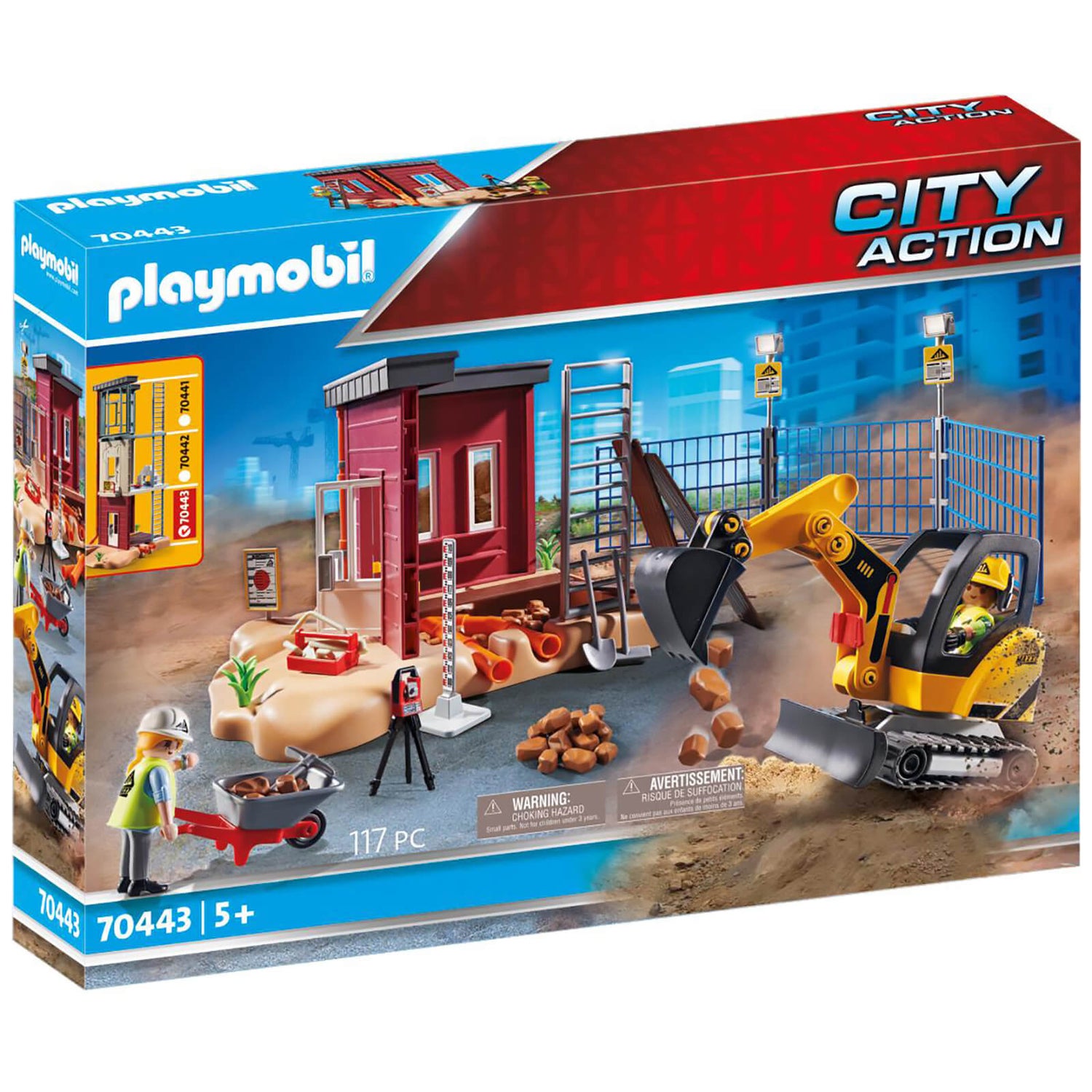 Playmobil City Action Minibagger mit Bauteil (70443)