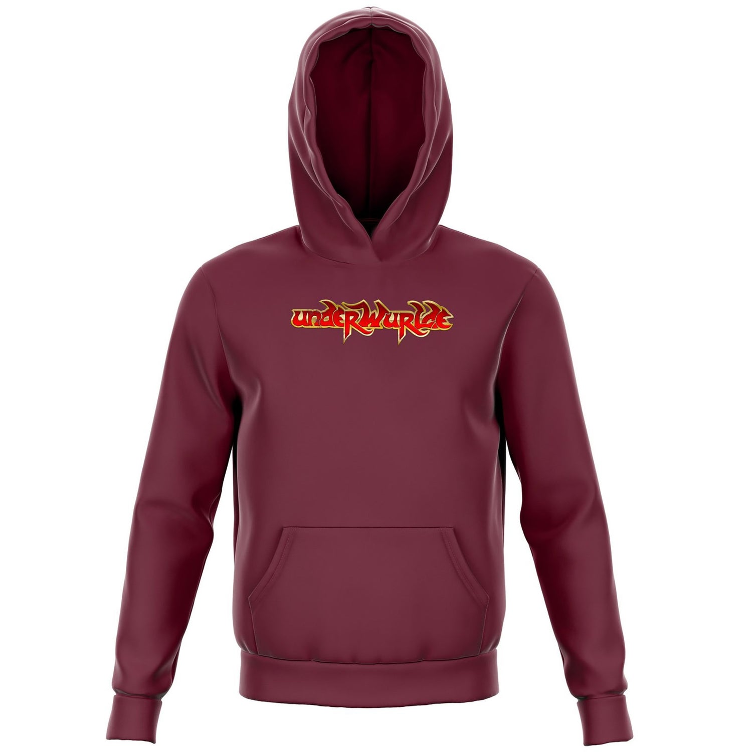 Rare 35th Anniversary Underwurlde Kids Hoodie Burgundy retro vibes and nostalgia all on VeryNeko UK