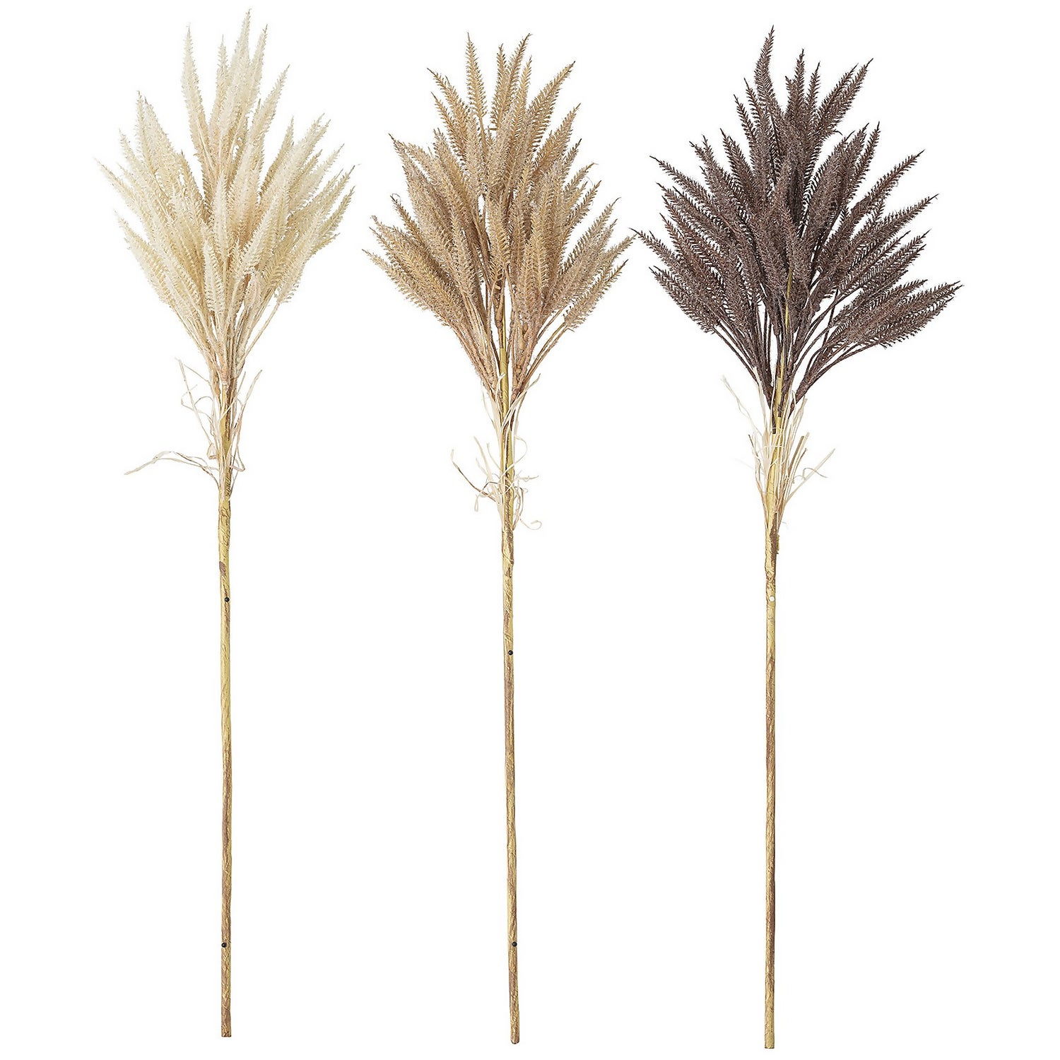 Bloomingville Faux Dried Flower - Set of 3 - Wheat