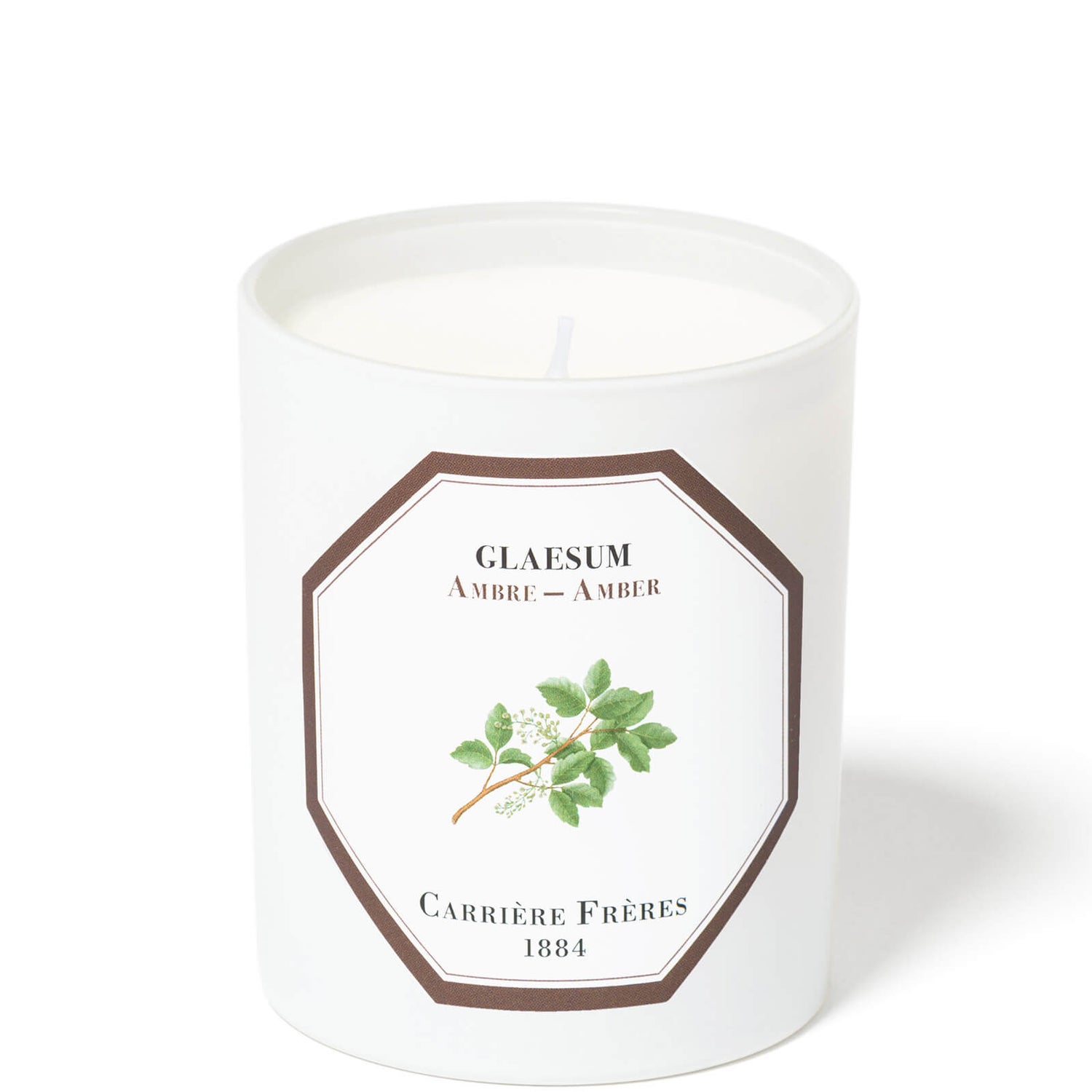 Carrière Frères Scented Candle Amber - Glaseum - 185 g