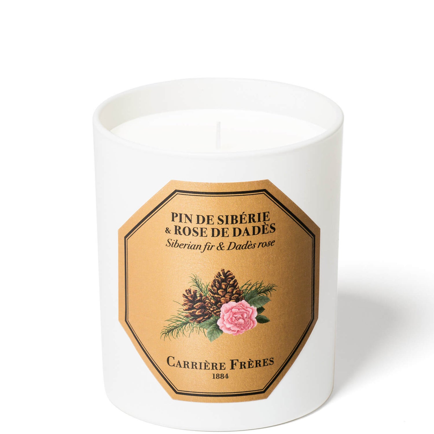 Carrière Frères Scented Candle Siberian fir &amp; Dades Rose - 185 g