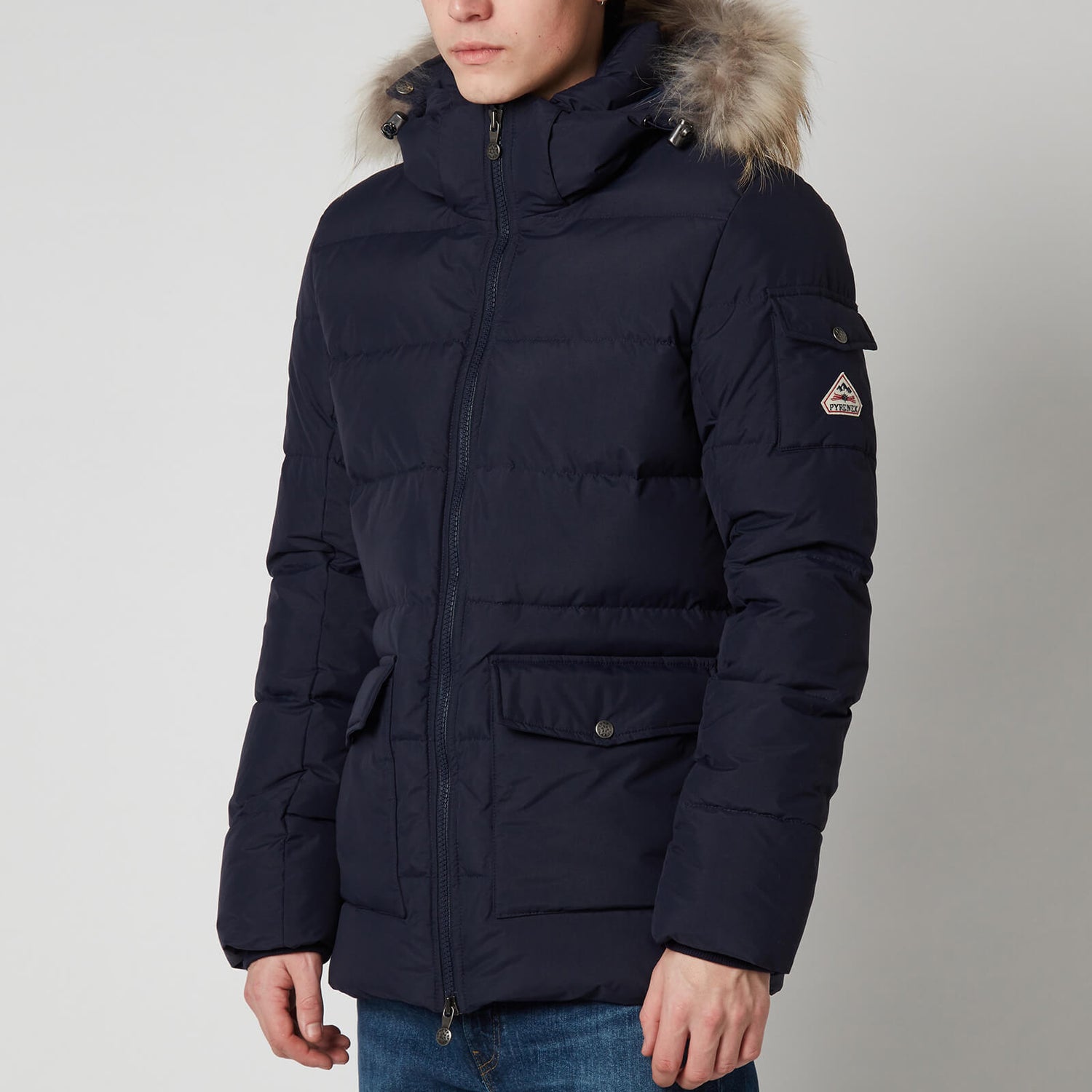 Pyrenex Men s Authentic Mat Fur Collar Jacket Amiral TheHut
