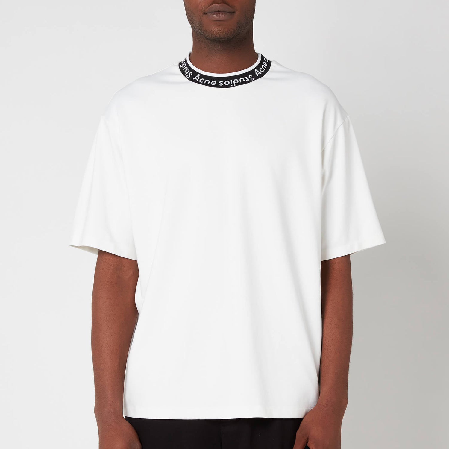 Acne Studios Men's Logo Binding T-Shirt - Optic White - S