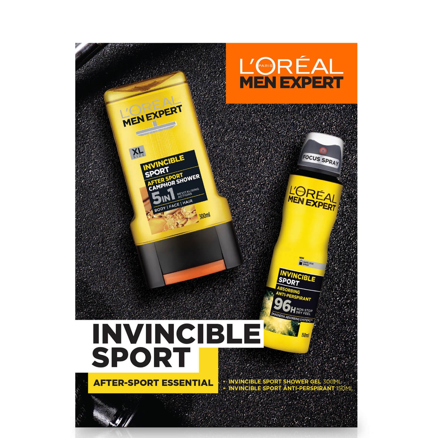 L'Oreal Men Expert Invincible Sport 2 Piece Gift Set for Him (Worth £10.00)