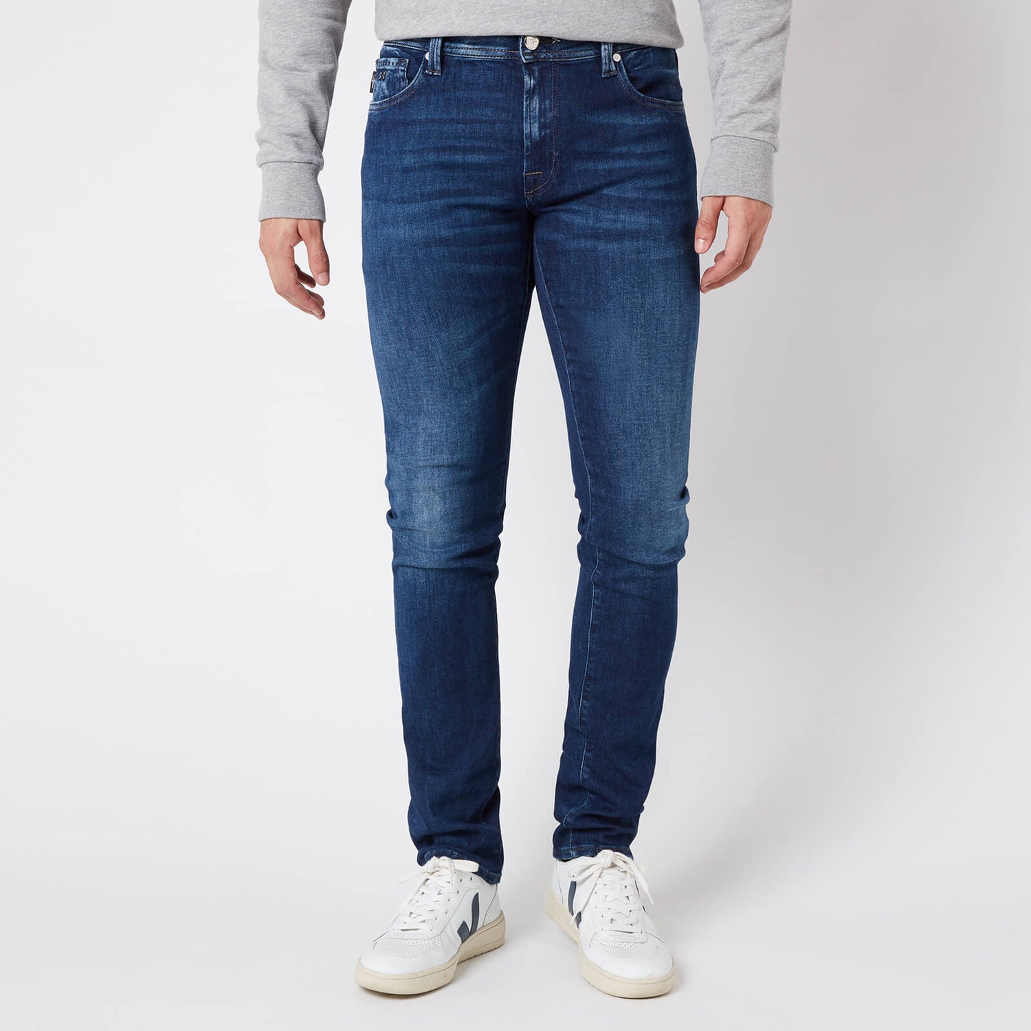 Tramarossa Men's Leonardo Slim 5 Pocket Jeans - Denim Blue Stretch