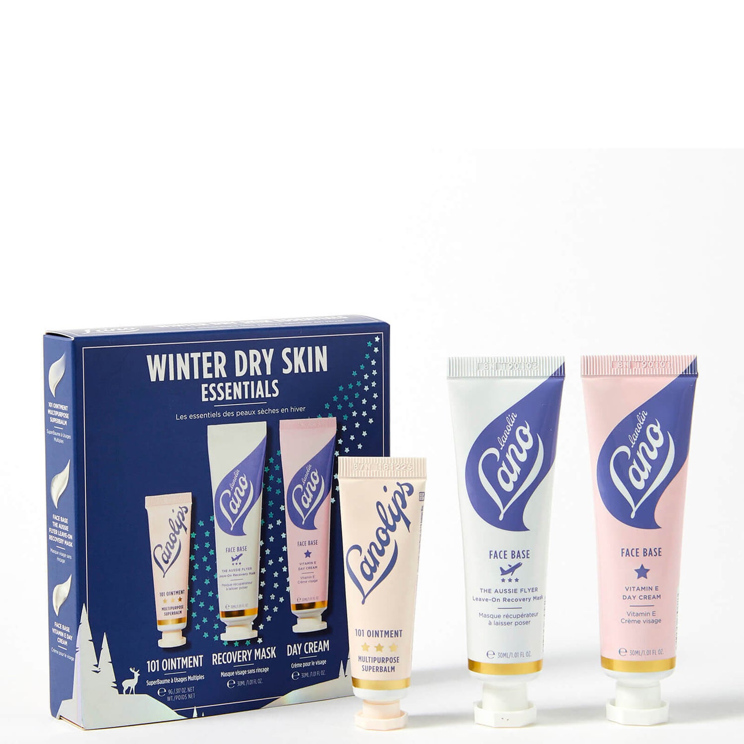Lanolips Winter Dry Skin Essentials Set (Worth £26.59)