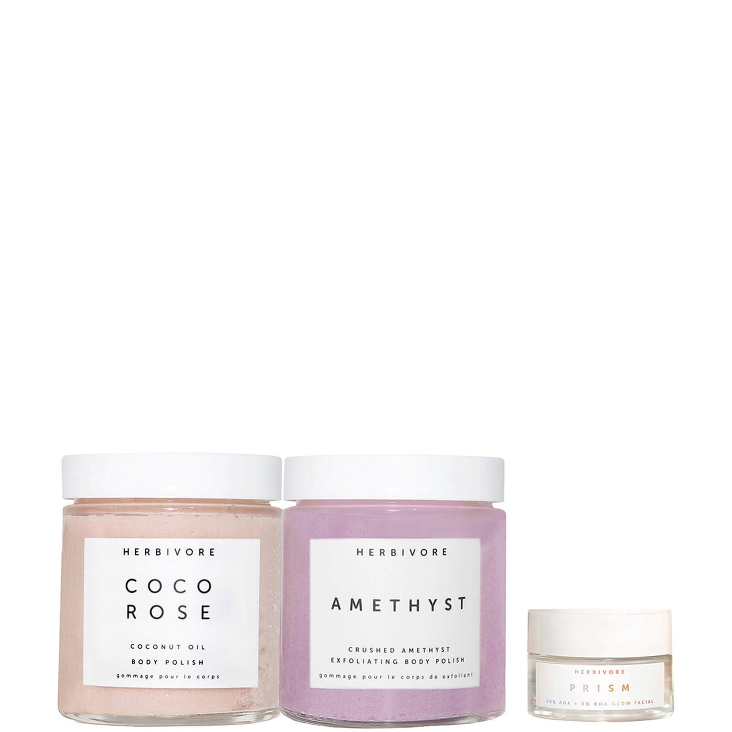 Herbivore Exfoliate and Glow From Head to Toe Set (Worth £36.00)