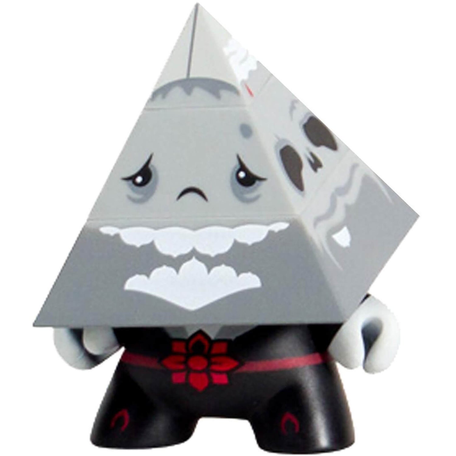 Kidrobot Pyramidun Dunny 3 Inch Gray