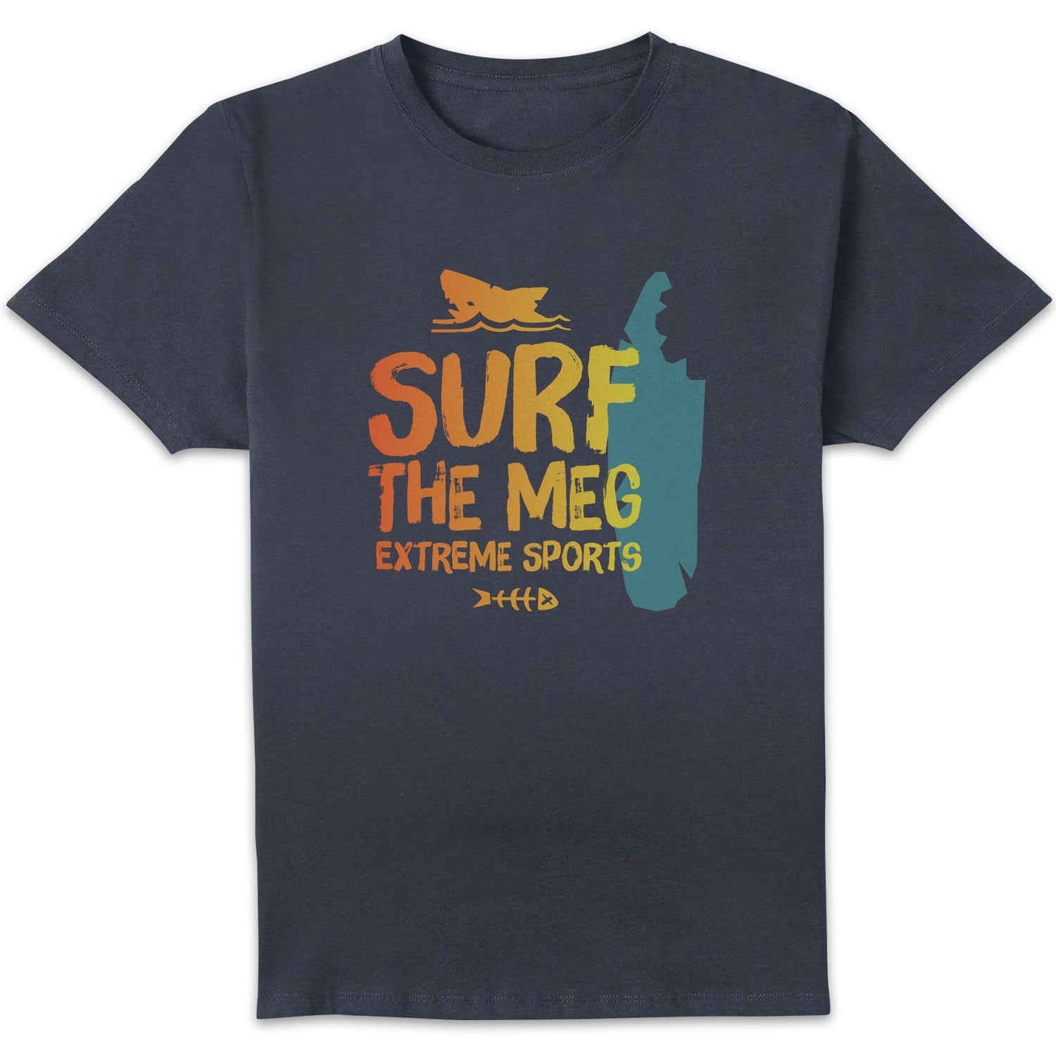 Sea Of Thieves Surf The Meg Unisex T-Shirt - Navy