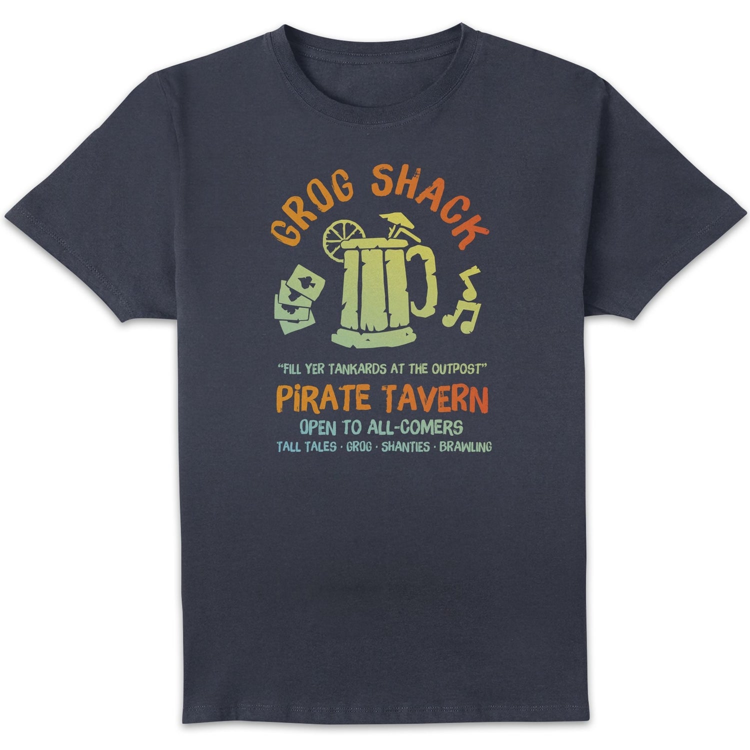 Sea Of Thieves Grog Shack Unisex T-Shirt - Navy
