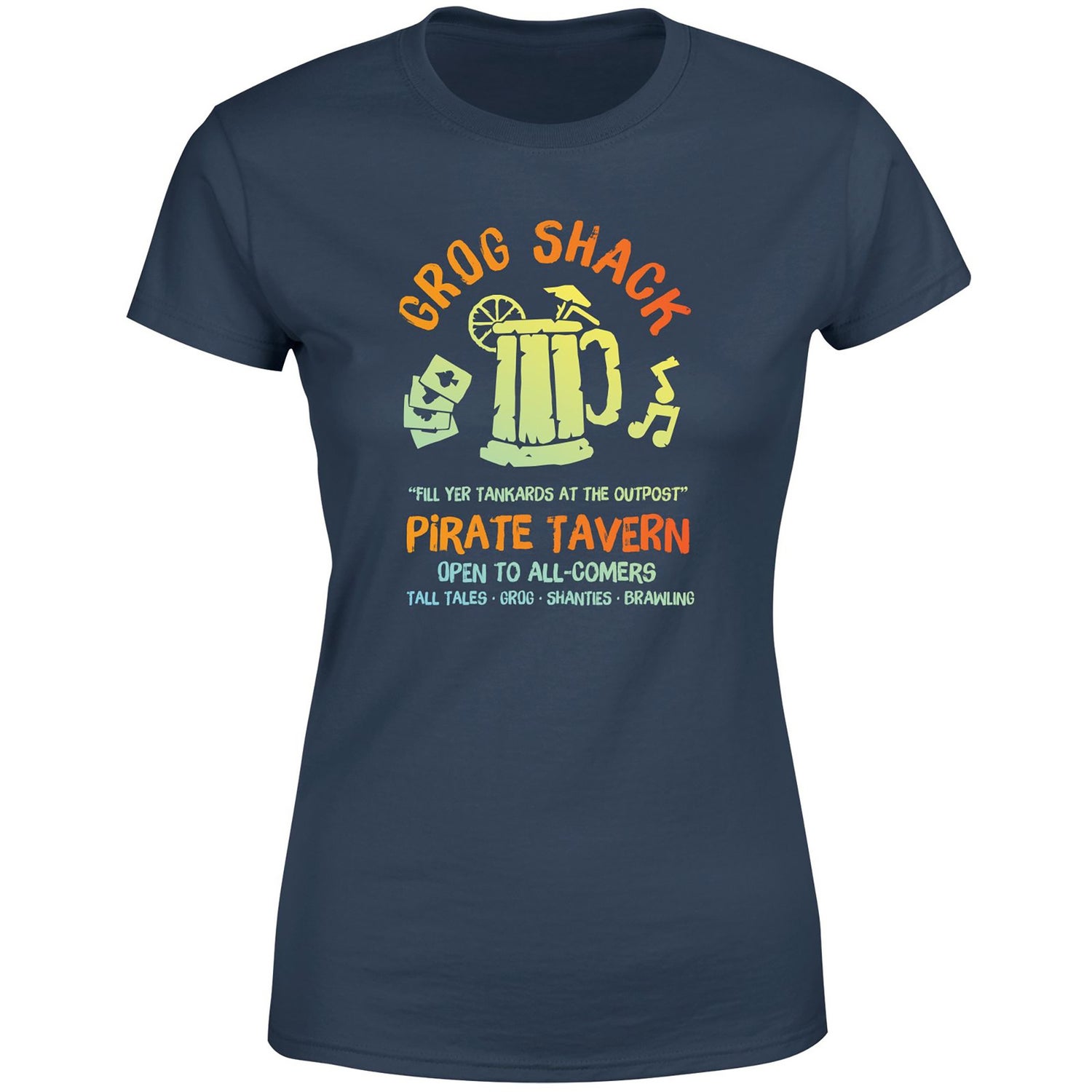 Sea Of Thieves Grog Shack WoUnisex T-Shirt - Navy