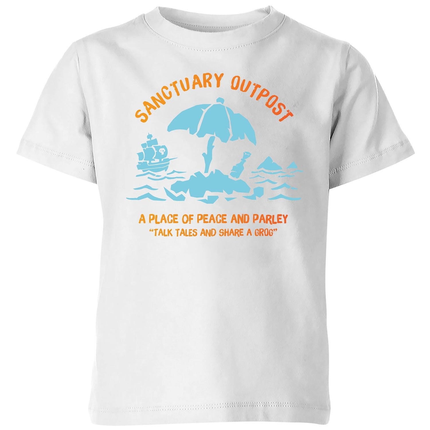 Sea Of Thieves Sanctuary Outpost Kids' T-Shirt - White