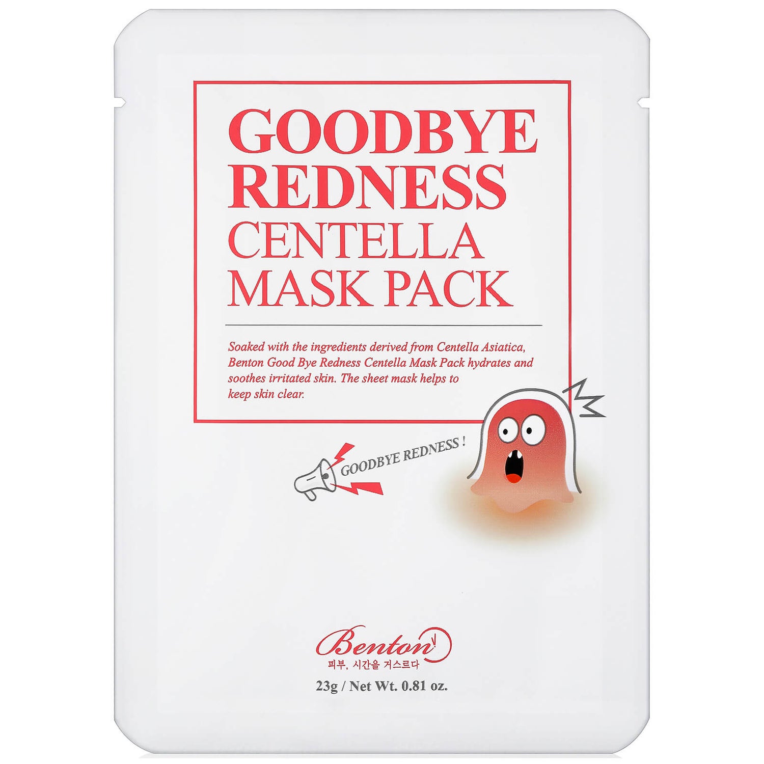 Benton Goodbye Redness Centella Mask Pack 20g