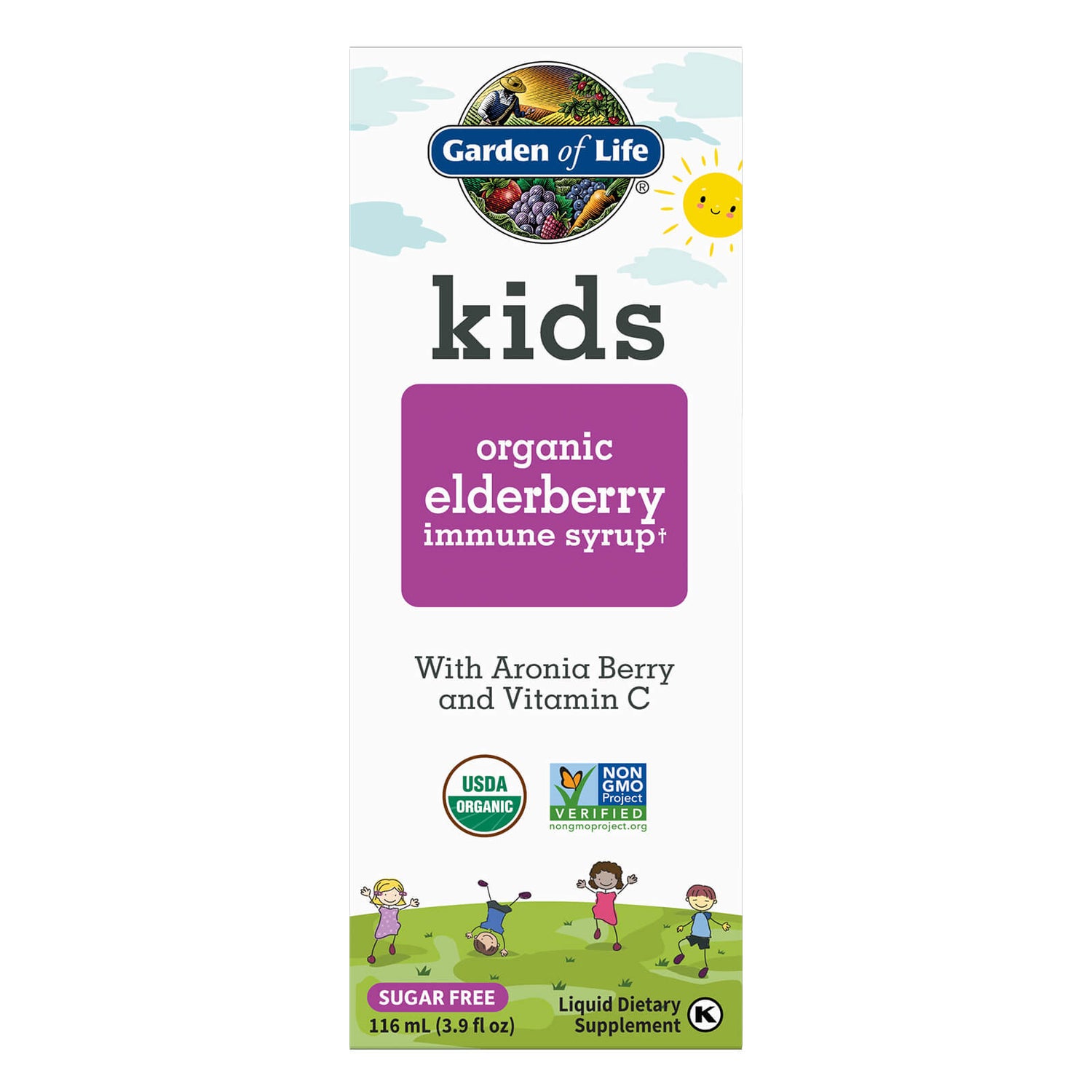 Kids Organic Elderberry Immune Syrup 兒童有機接骨木莓免疫糖漿－116 毫升