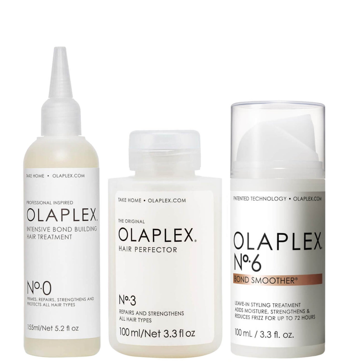 Olaplex No.0, No.3 and No.6 Bundle (Worth $162.00)