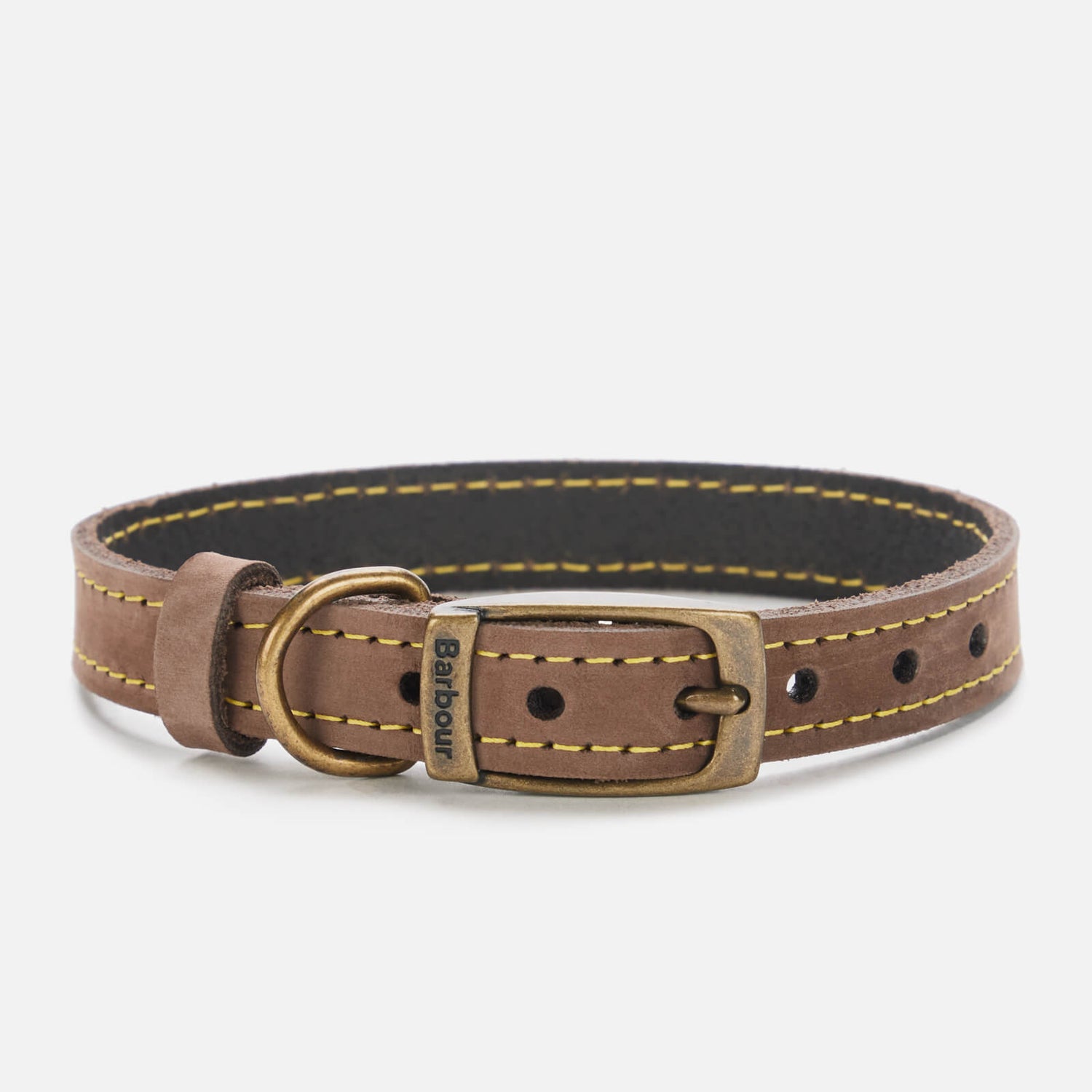 Barbour Leather Dog Collar - Brown - M
