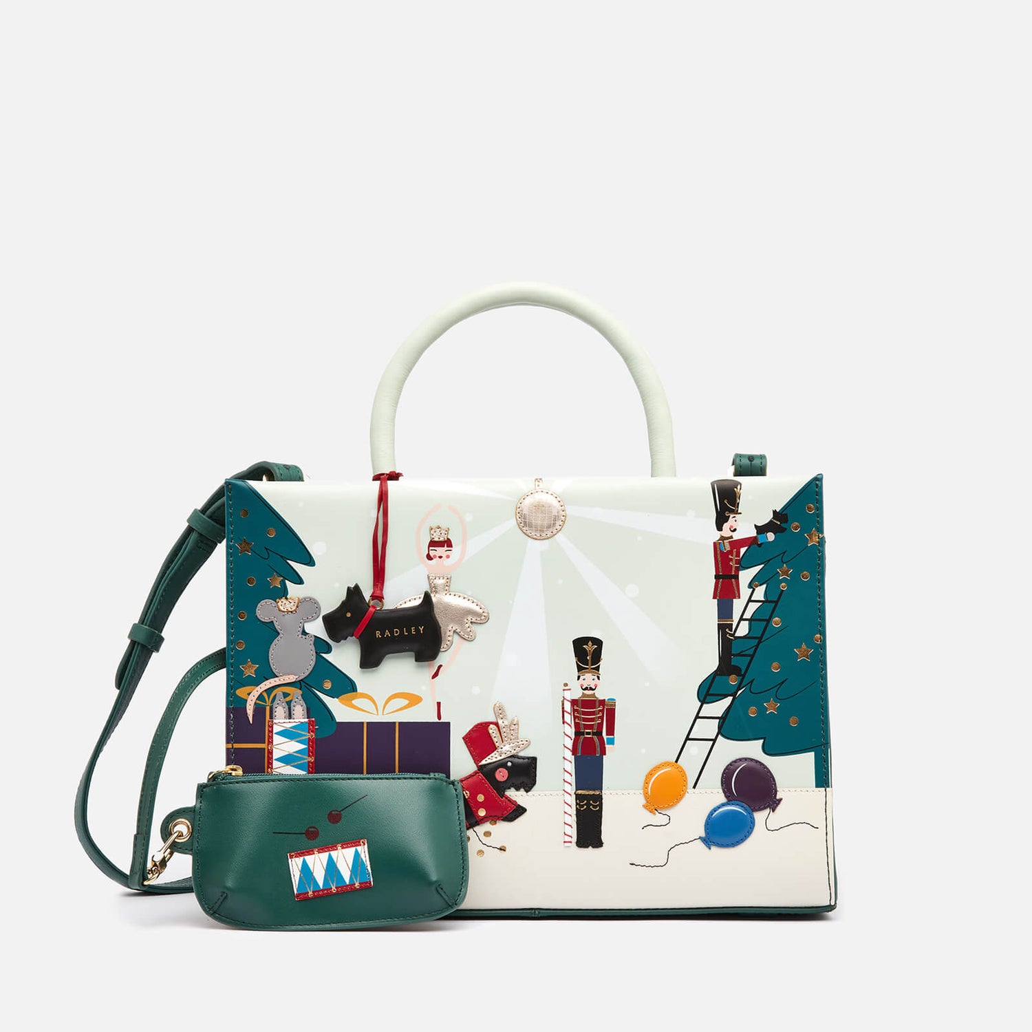 Radley Women's Little Drummer Dog Medium Ziptop Multiway - Spruce