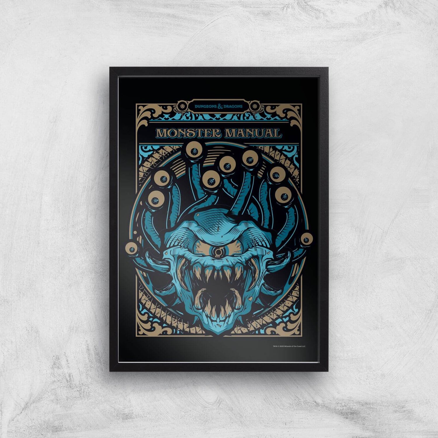 Dungeons & Dragons Monster Manual Giclee Art Print Homeware - Zavvi US