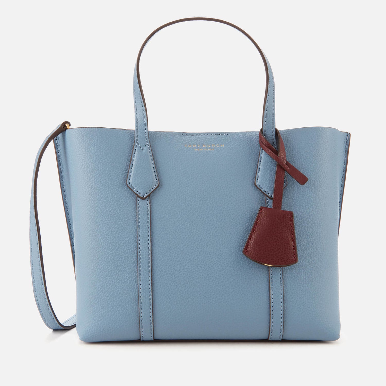 tory burch perry tote blue yonder
