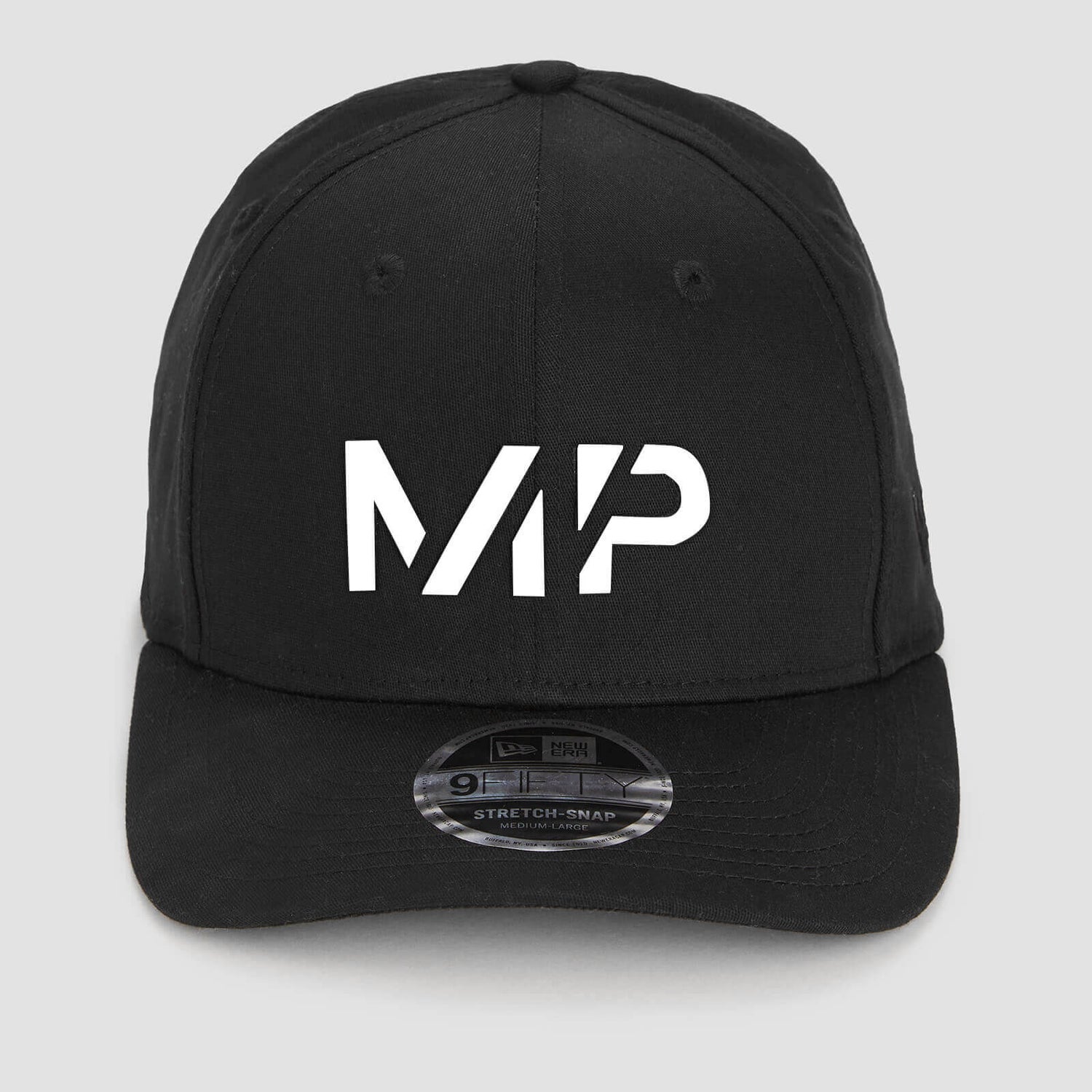 MP New Era 9FIFTY Stretch Kšiltovka s Plastovým Páskem – Černá/Bílá